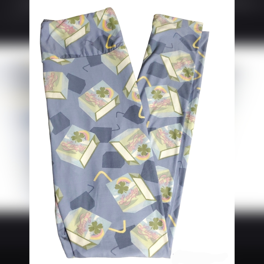 🍀Lularoe OS St. Patricks Day Legging 🍀(fits sizes 2-10) Women/Teen Girl NWT